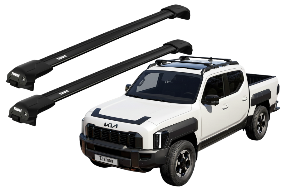 Barras THULE EDGE Flush para autos KIA Tasman desde 2023 negro