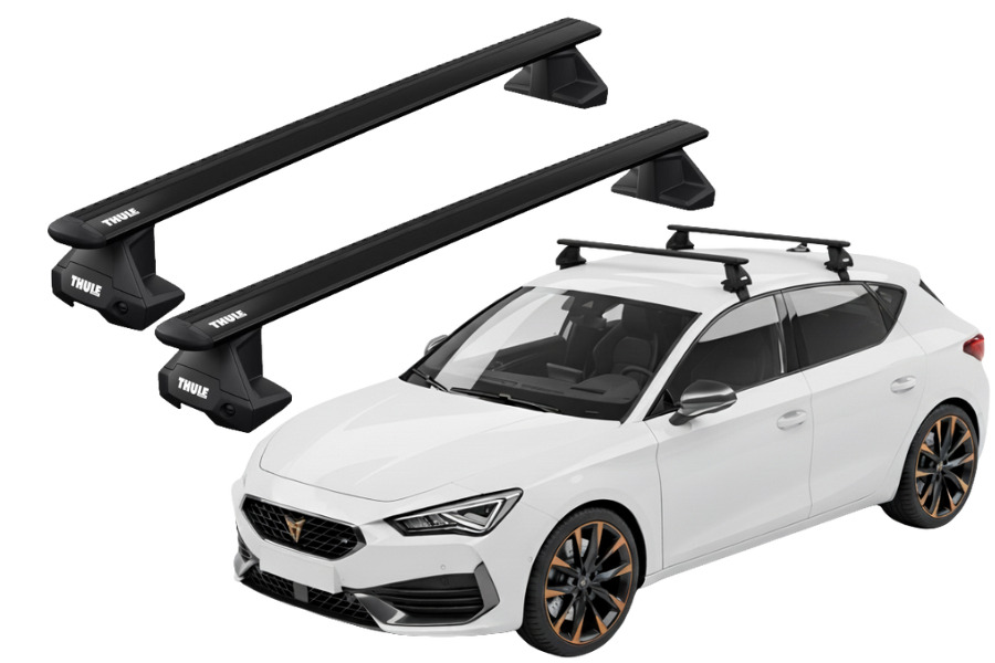 Barras THULE EVO WingBar para autos CUPRA León desde 2020 - 2024 negro