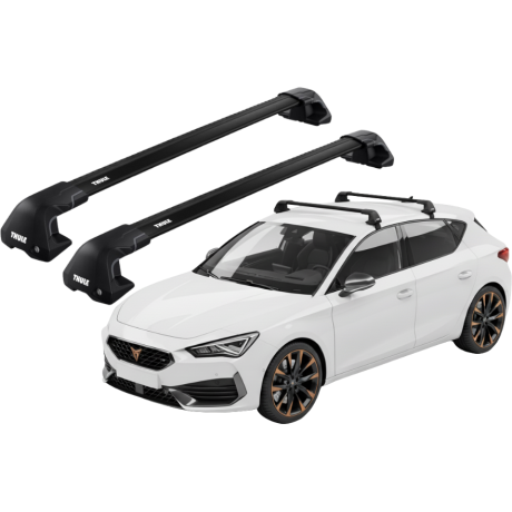 Barras THULE EDGE Flush para autos CUPRA León desde 2020 - 2024 negro