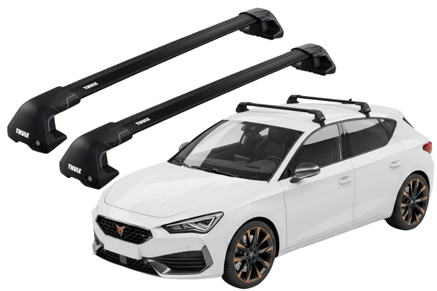 Barras THULE EDGE Flush para autos CUPRA León desde 2020 - 2024 negro