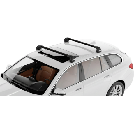 Barras THULE EDGE Flush para autos BMW 5-Series Gran Turismo 2009 a 2017 negro