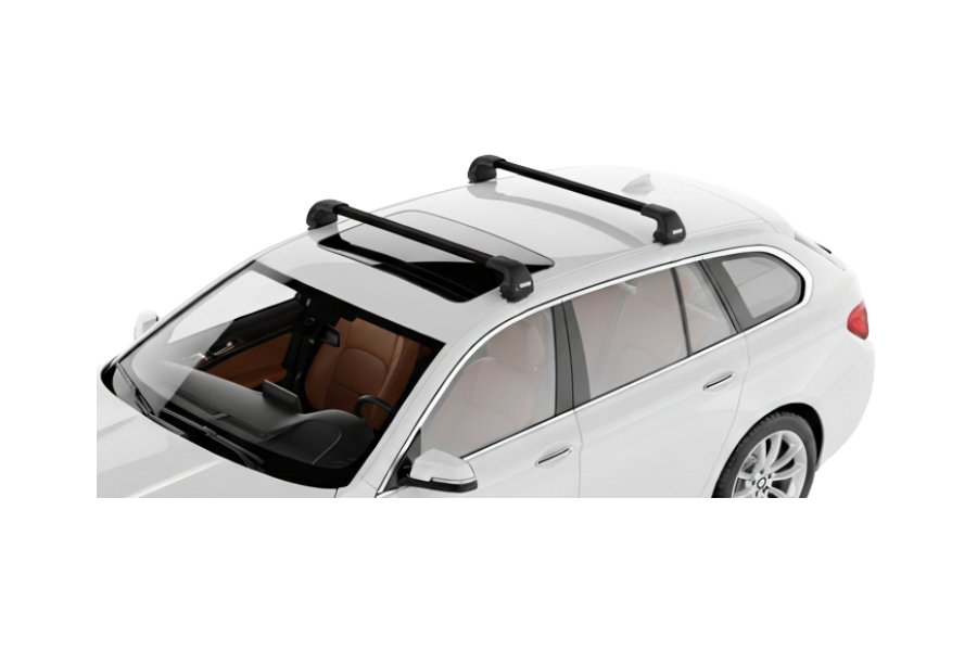 Barras THULE EDGE Flush para autos BMW 5-Series Gran Turismo 2009 a 2017 negro