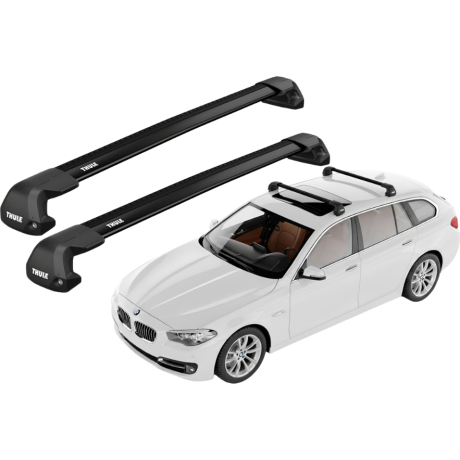 Barras THULE EDGE Flush para autos BMW 5-Series Gran Turismo 2009 a 2017 negro