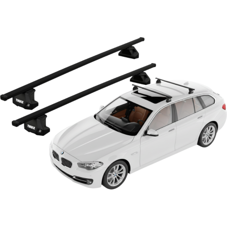 Barras THULE EVO SquareBar para autos BMW 5-Series Gran Turismo 2009 a 2017