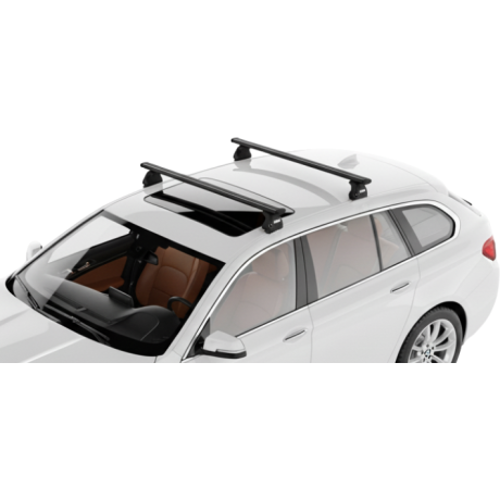 Barras THULE EVO WingBar para autos BMW 5-Series Gran Turismo 2009 a 2017 negro