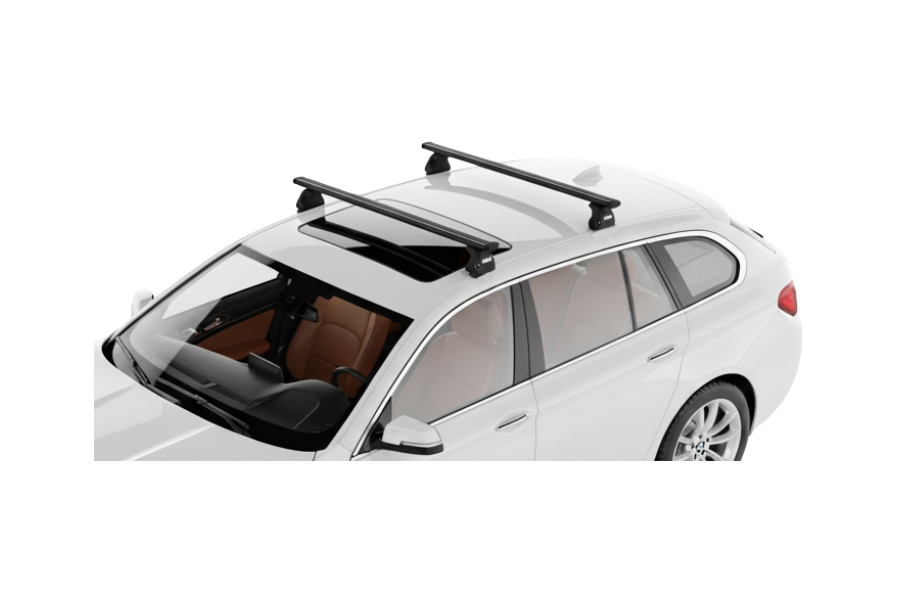 Barras THULE EVO WingBar para autos BMW 5-Series Gran Turismo 2009 a 2017 negro