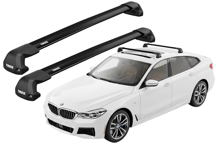 Barras THULE EDGE Flush para autos BMW 6-Series Gran Turismo (G32) desde 2018 negro