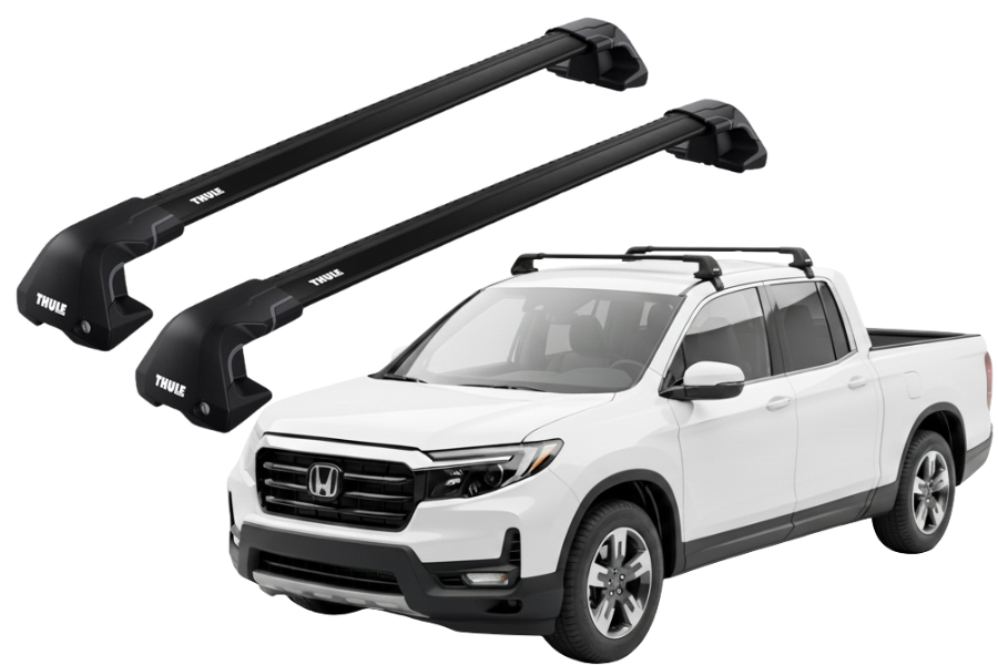 Barras THULE EDGE Flush para camioneta HONDA Ridgeline desde 2017 negro