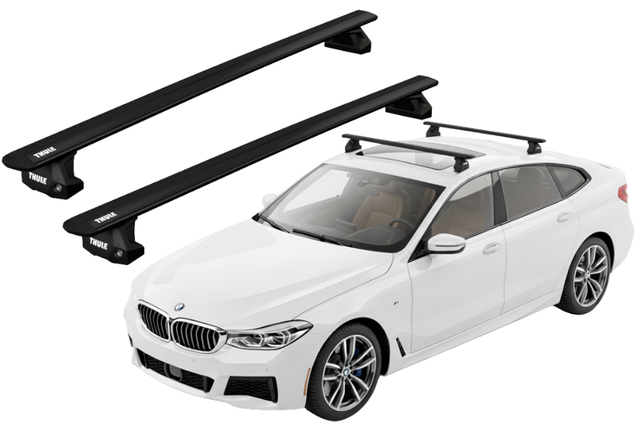 Barras THULE EVO WingBar para autos BMW 6-Series Gran Turismo (G32) desde 2018 negro