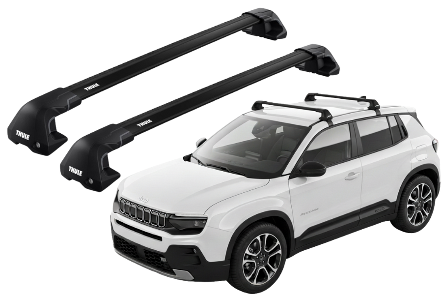 Barras THULE EDGE Flush para autos JEEP Avenger desde 2023 negro