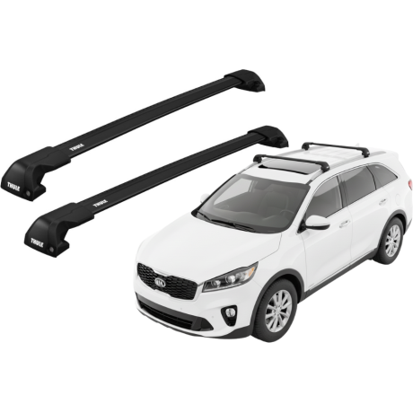Barras THULE EDGE Flush para autos KIA Sorento 2015 a 2020 negro