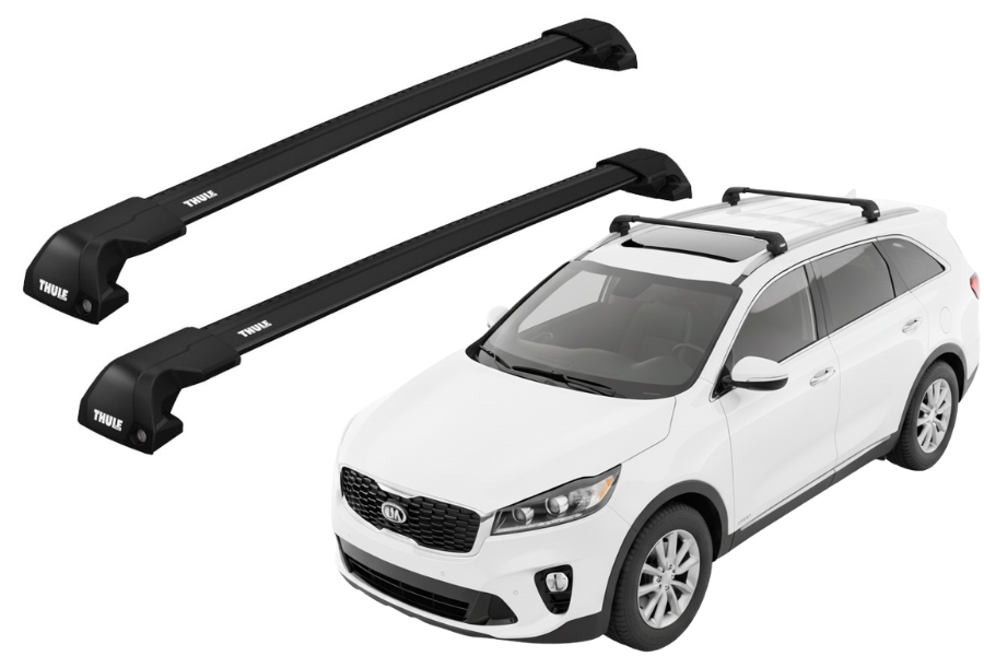 Barras THULE EDGE Flush para autos KIA Sorento 2015 a 2020 negro