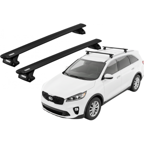 Barras THULE EVO WingBar para autos KIA Sorento 2015 a 2020 negro