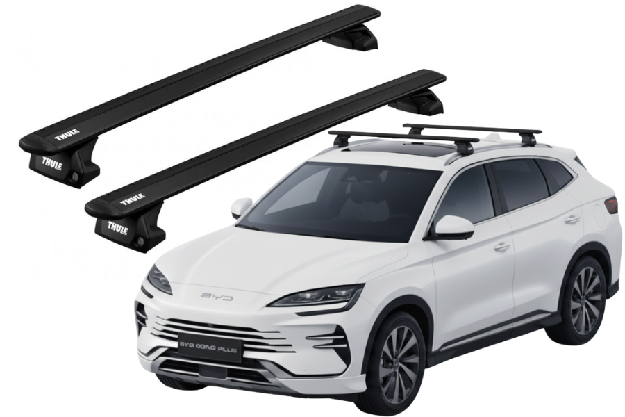 Barras THULE EVO WingBar para autos BYD Song Plus desde 2020 - negro