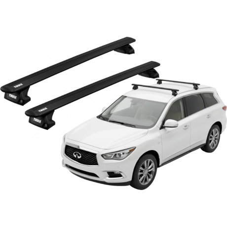 Barras THULE EVO WingBar para autos INFINITI QX60 desde 2015 - 2021 negro