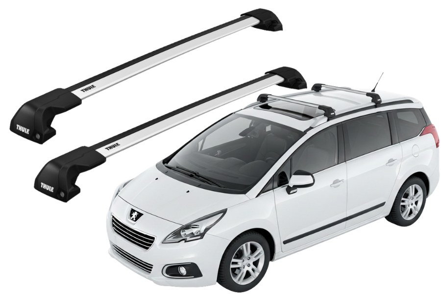 Barras THULE EDGE Flush para autos PEUGEOT 5008 2009 a 2017