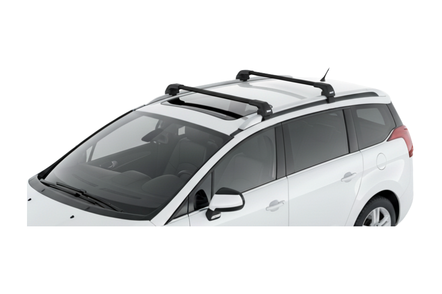 Barras THULE EDGE Flush para autos PEUGEOT 5008 2009 a 2017 negro