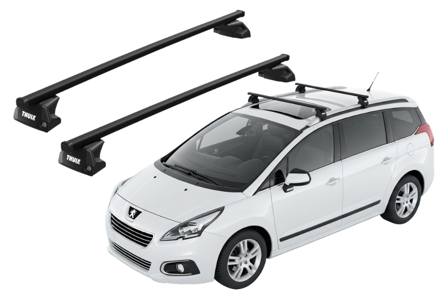 Barras THULE EVO SquareBar para autos PEUGEOT 5008 2009 a 2017