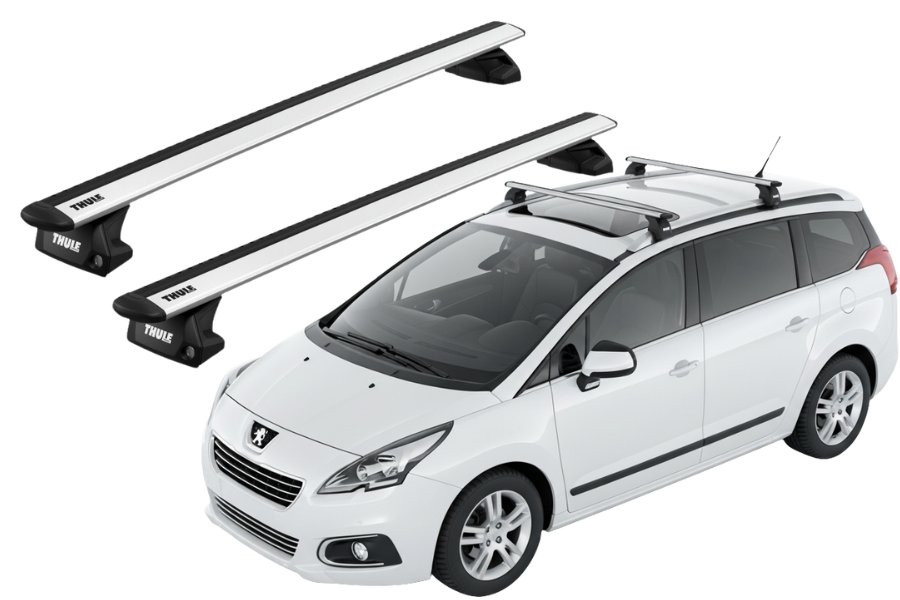 Barras THULE EVO WingBar para autos PEUGEOT 5008 2009 a 2017