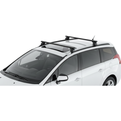 Barras THULE EVO WingBar para autos PEUGEOT 5008 2009 a 2017 negro