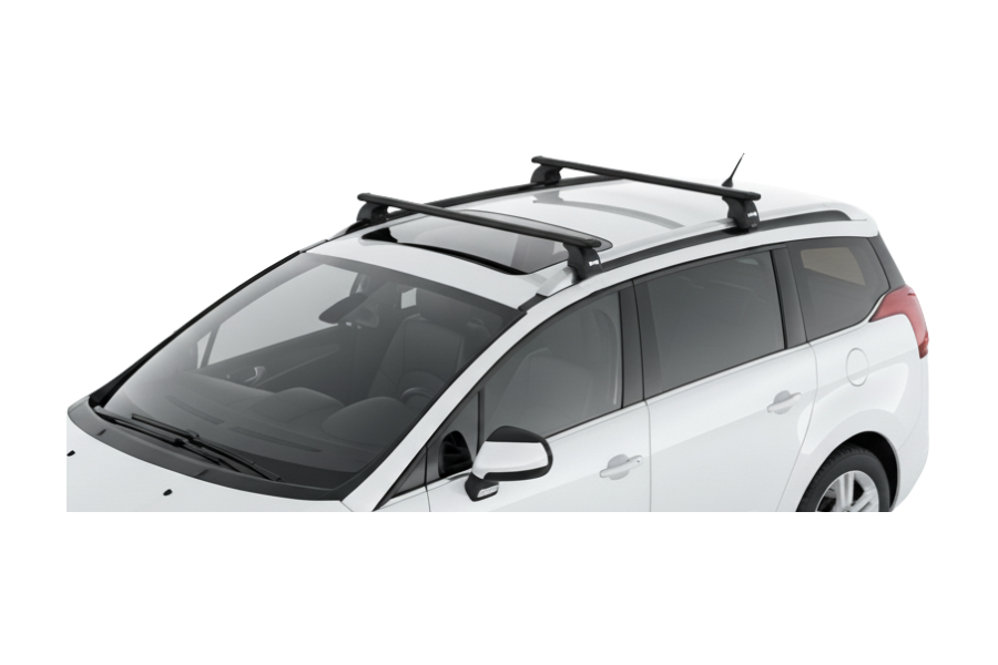 Barras THULE EVO WingBar para autos PEUGEOT 5008 2009 a 2017 negro