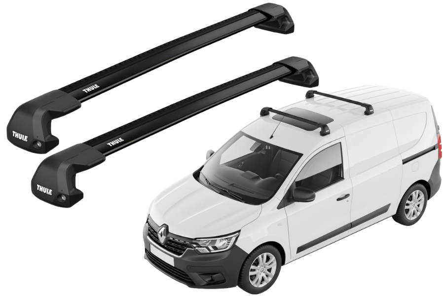 Barras THULE EDGE Flush para Van RENAULT Express desde 2021 - 2023 negro