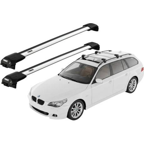 Barras THULE EDGE Flush para autos BMW 5-Series Touring (E61) 2004 a 2010