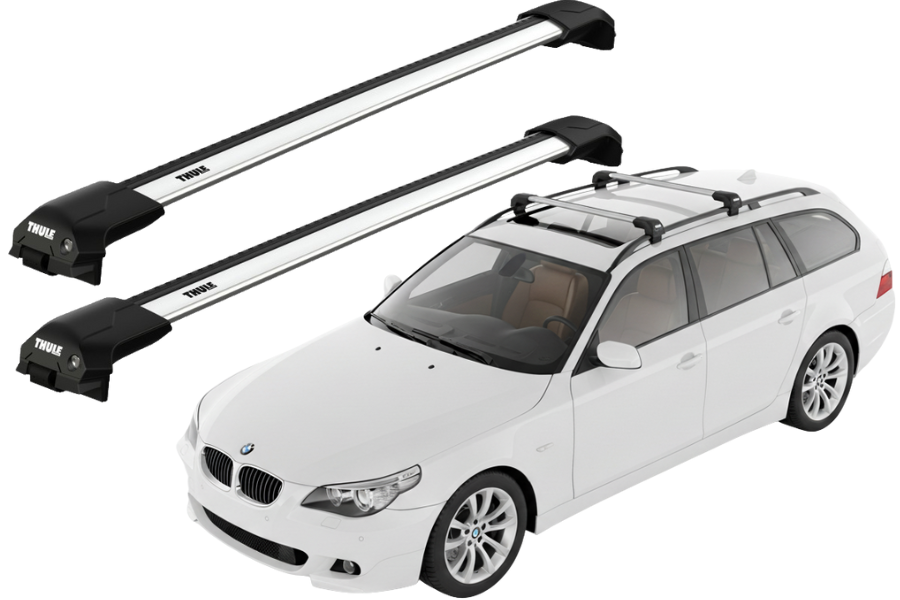 Barras THULE EDGE Flush para autos BMW 5-Series Touring (E61) 2004 a 2010