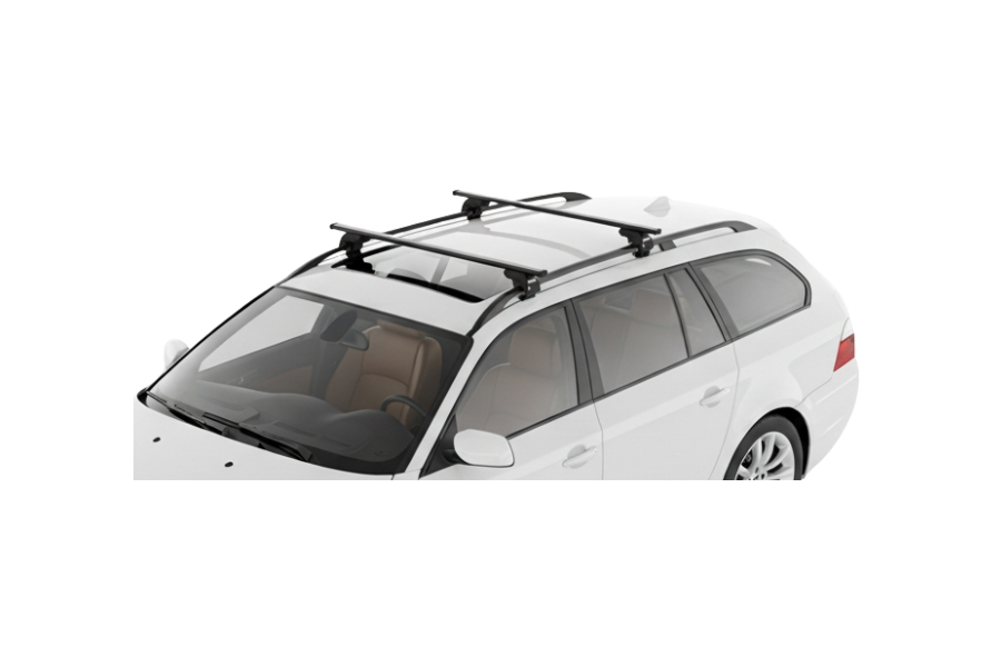 Barras THULE EVO SquareBar para autos BMW 5-Series Touring (E61) 2004 a 2010