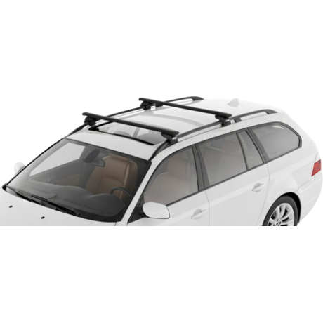 Barras THULE EVO WingBar para autos BMW 5-Series Touring (E61) 2004 a 2010 negro