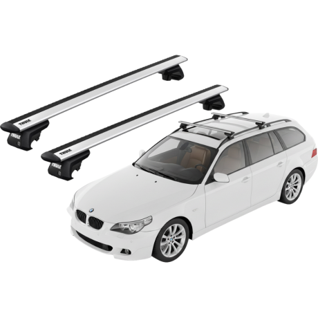 Barras THULE EVO WingBar para autos BMW 5-Series Touring (E61) 2004 a 2010