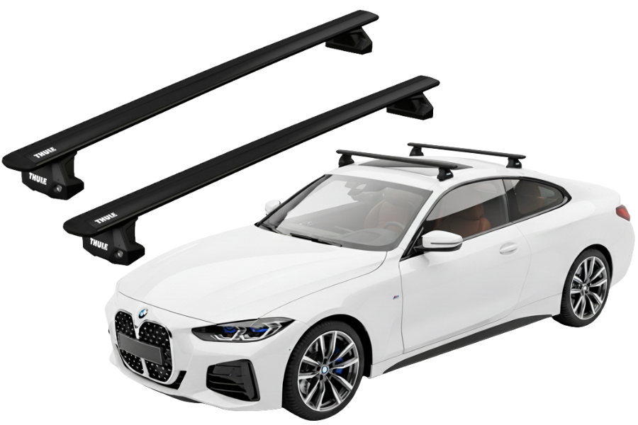 Barras THULE EVO WingBar para autos BMW 4-Series (G22) desde 2021 negro