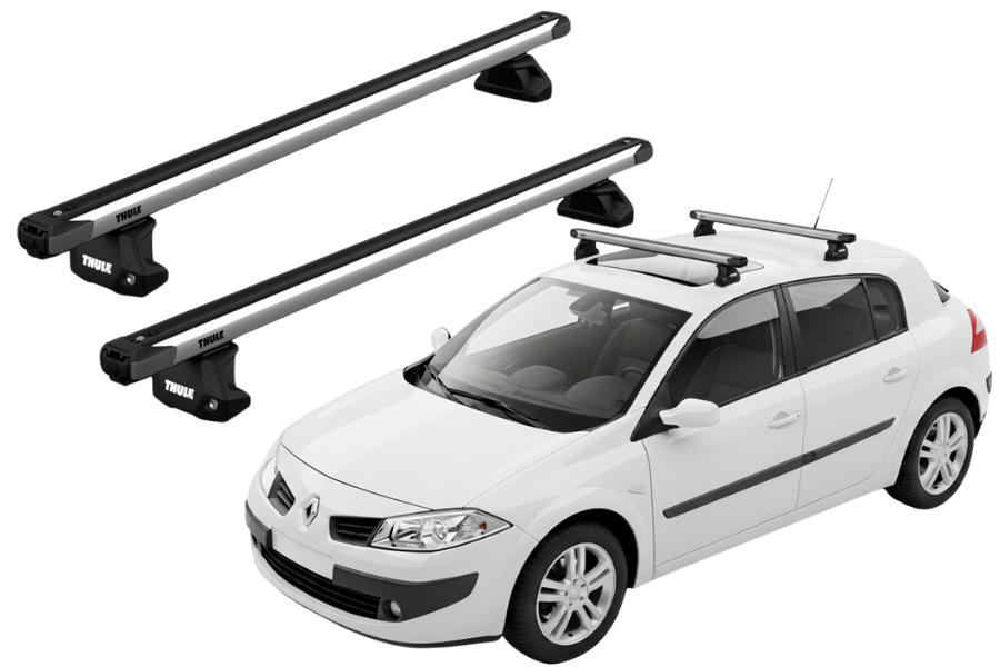 Barras Thule RENAULT Megane without Sunroof 03-08 PF / SlideBar EVO