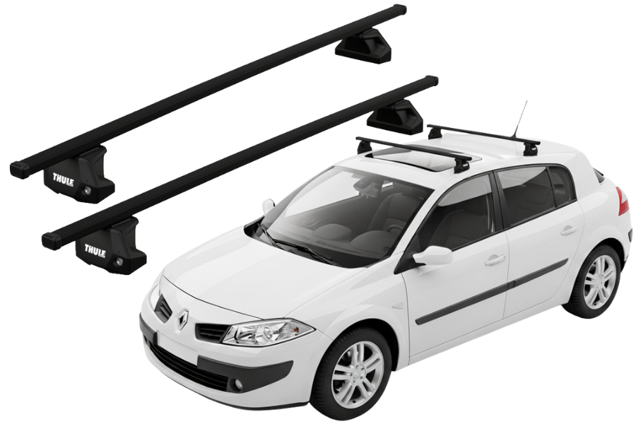 Barras THULE EVO SquareBar para autos RENAULT Megane 2003 a 2008