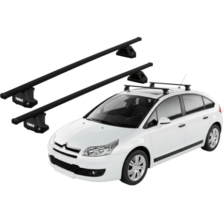 Barras THULE EVO SquareBar para autos CITROEN C4 2005 a 2009