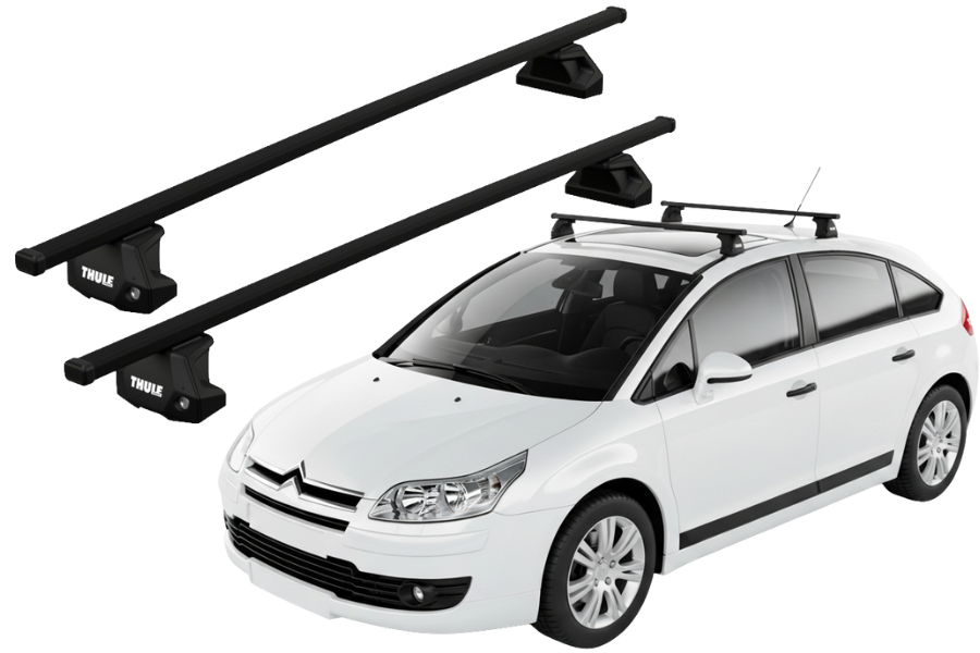 Barras THULE EVO SquareBar para autos CITROEN C4 2005 a 2009
