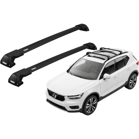Barras THULE EDGE Flush para autos VOLVO XC40 desde 2018 - 2024 negro
