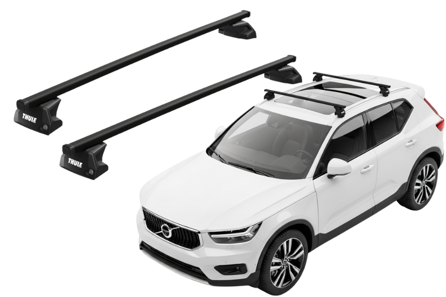 Barras THULE EVO SquareBar para autos VOLVO XC40 desde 2018 - 2024