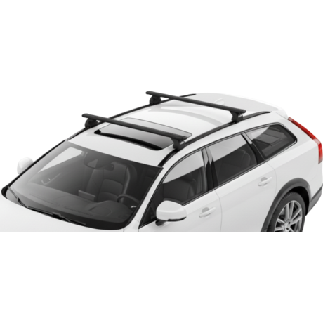Barras THULE EVO WingBar para autos VOLVO V90 Cross Country desde 2017 - 2022 negro