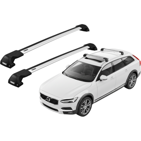 Barras THULE EDGE Flush para autos VOLVO V90 Cross Country desde 2017 - 2022