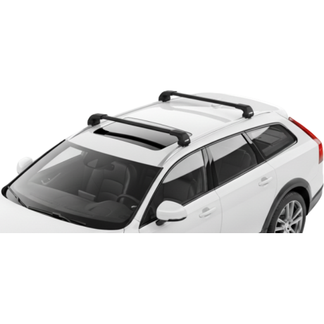 Barras THULE EDGE Flush para autos VOLVO V90 Cross Country desde 2017 - 2022 negro