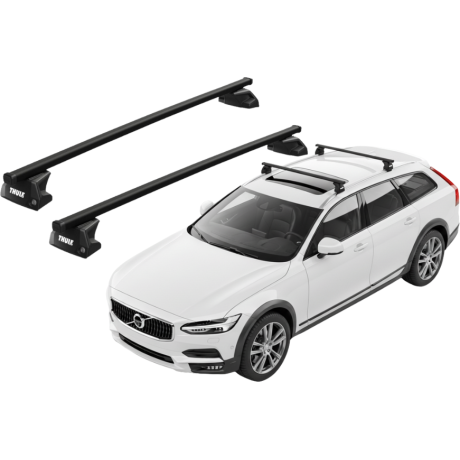 Barras THULE EVO SquareBar para autos VOLVO V90 Cross Country desde 2017 - 2022