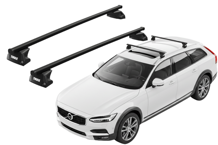 Barras THULE EVO SquareBar para autos VOLVO V90 Cross Country desde 2017 - 2022