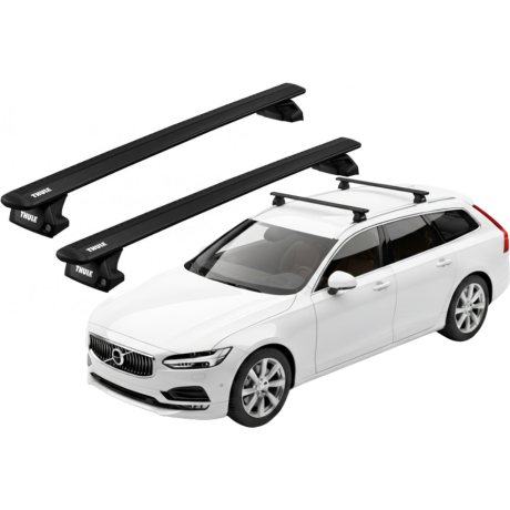 Barras THULE EVO WingBar para autos VOLVO V90 desde 2016 - 2020 negro