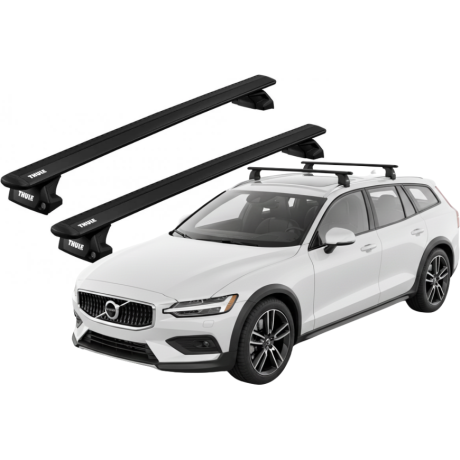 Barras THULE EVO WingBar para autos VOLVO V60 Cross Country desde 2019 - 2024 negro