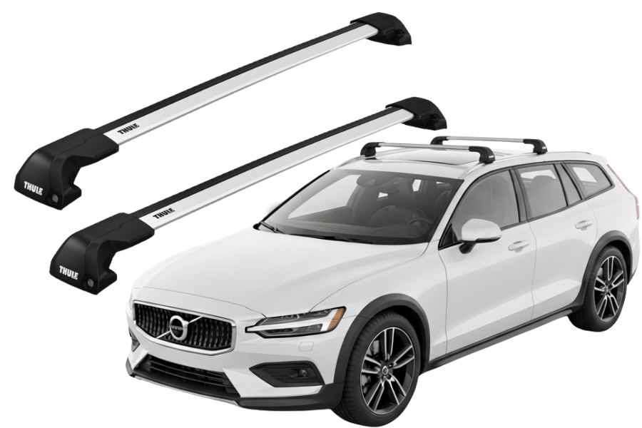 Barras THULE EDGE Flush para autos VOLVO V60 Cross Country desde 2019 - 2024