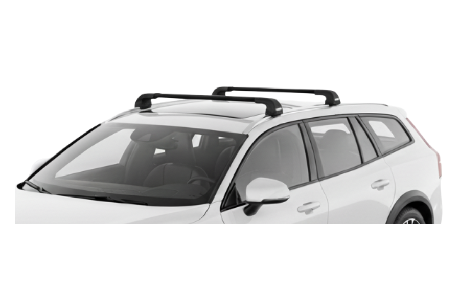 Barras THULE EDGE Flush para autos VOLVO V60 Cross Country desde 2019 - 2024 negro
