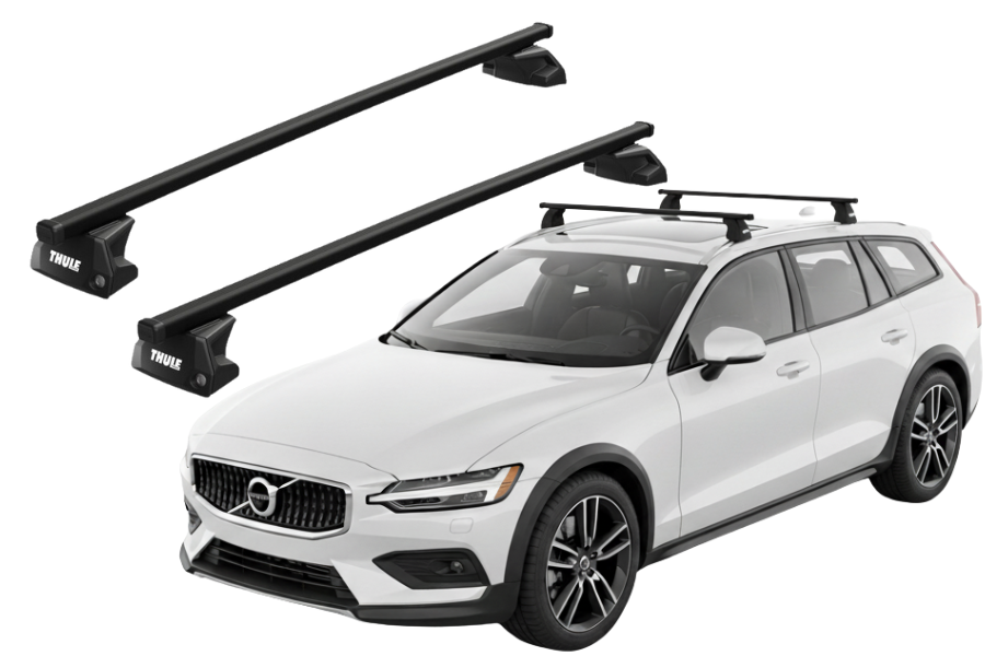 Barras THULE EVO SquareBar para autos VOLVO V60 Cross Country desde 2019 - 2024
