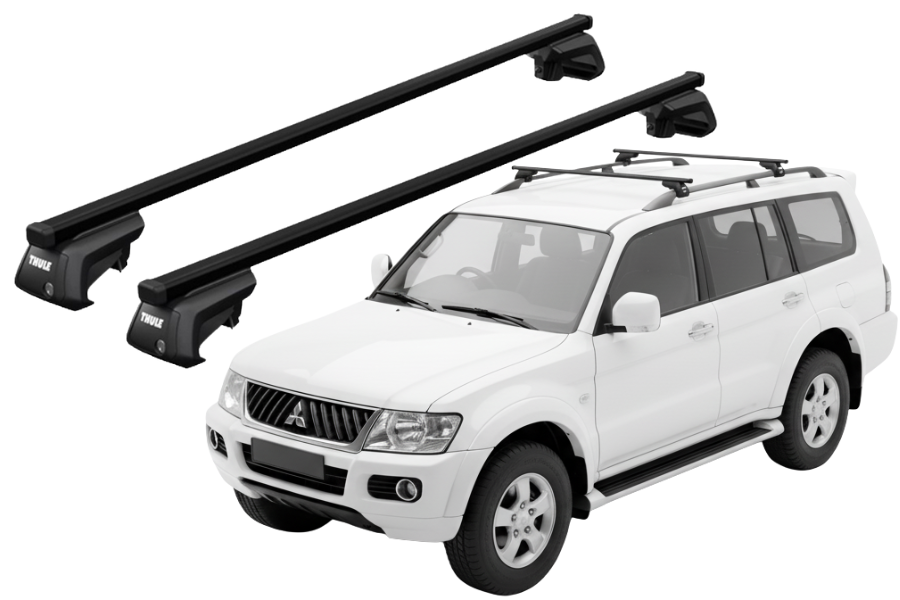 Barras THULE EVO SquareBar para autos MITSUBISHI Montero Sport 2006 a 2008