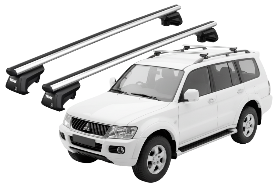 Barras THULE SmartRack XT AluBar para autos MITSUBISHI Montero Sport 2006 a 2008